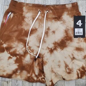 🆕 FOUR LAPS SMALL RUSH SHORT RUSSET BROWN CREAM TIE DYE STYLE # 2025-5-1